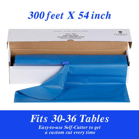 Goodluck disposable tablecloth simplifies cleanup after events and arts crafts.