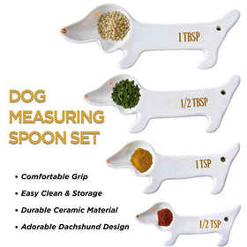 Goodscious dachshund measuring spoons 1tsp ideal for precise seasoning.