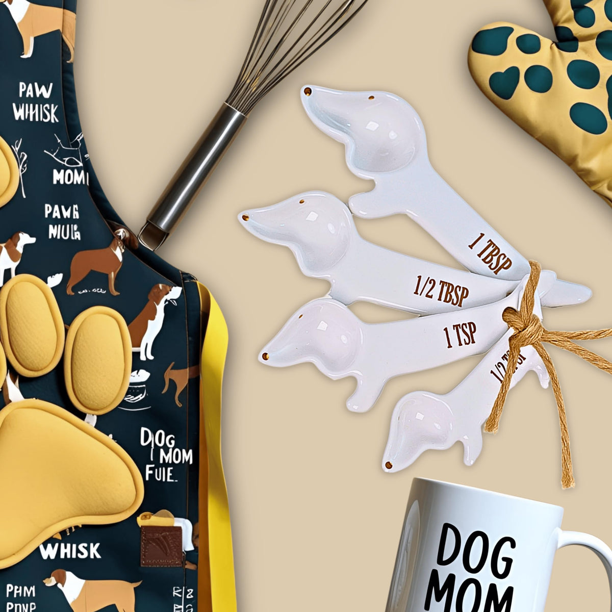 Goodscious weiner dog kitchen accessories offer cute, functional decor for cooks.