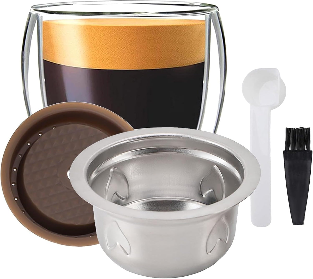 Goodstumbler office scene with a compatible Vertuo machine highlights convenient on-the-go brewing.