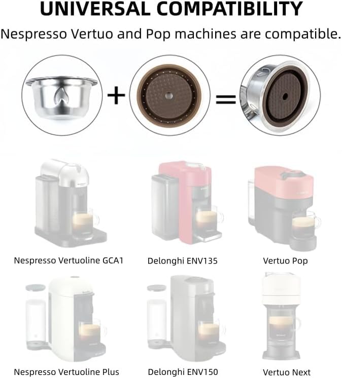 Goodstumbler Vertuo-compatible capsule close-up demonstrates durable reuse potential.