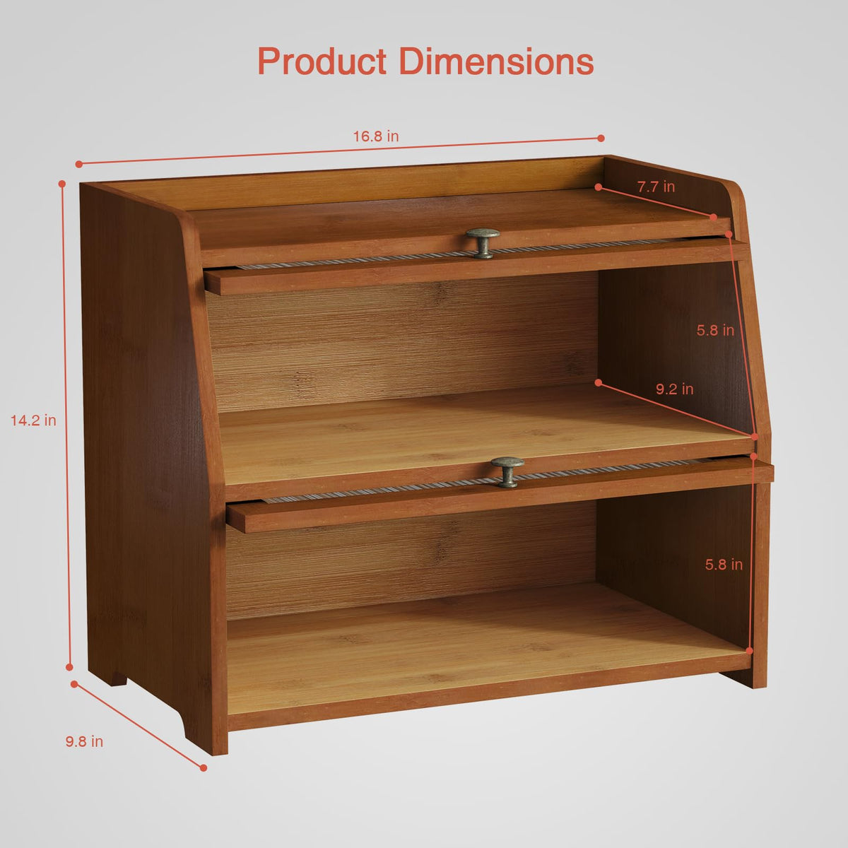 Goozii bamboo construction ensures sturdy, easy assembly.