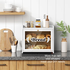 Goozii bamboo bread box with ventilation details for freshness.