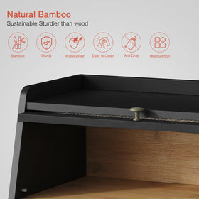 Goozii craftsmanship in bamboo adds warm farmhouse style to your kitchen.