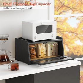 Goozii bread box ventilation gap supports airflow to keep bread fresh.
