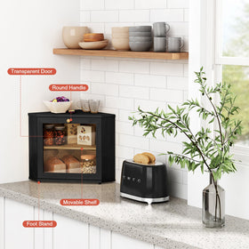 Goozii Corner Bread Box DIY stickers invite you to personalize farmhouse style.