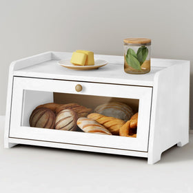 Goozii bread box open with contents visible for quick access.