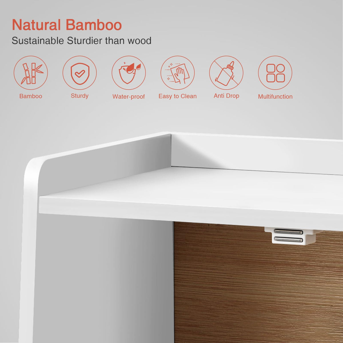 Goozii Nordic-inspired counter display adds style and organization.