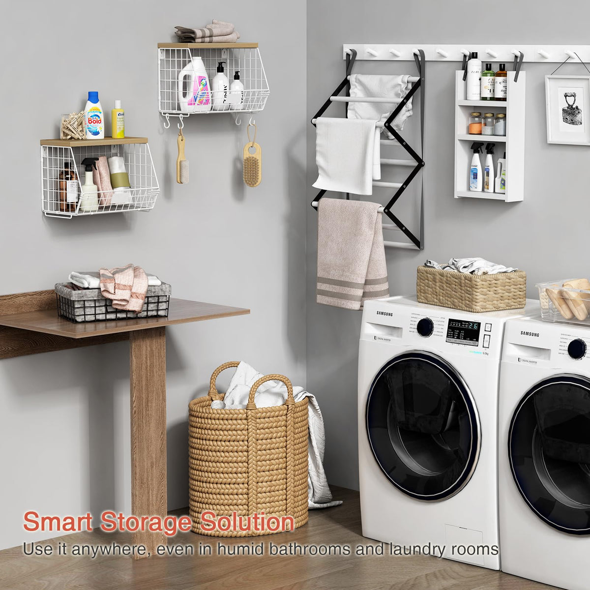 Goozii stackable wire kitchen organizer saves counter space