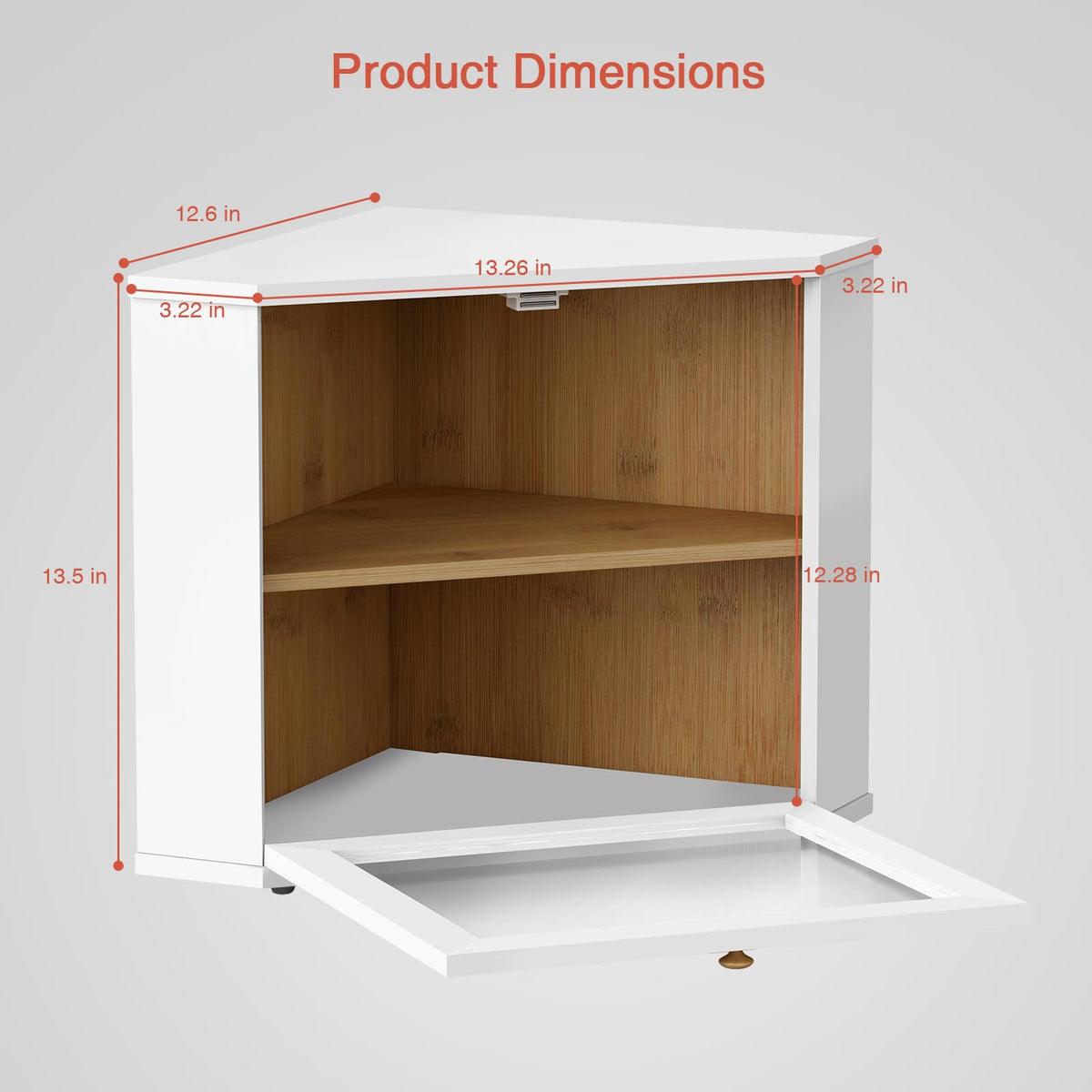 Goozii bamboo wood corner bread box assembly shows easy setup and protection