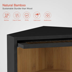 Goozii corner bread box doubles as stylish countertop centerpiece.