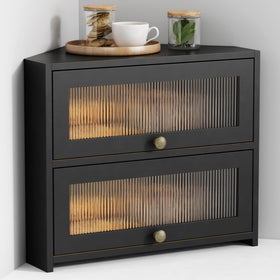 Goozii corner bread box roll-top design keeps counter space organized and bread accessible.