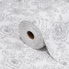 GOPAS peony-pattern drawer liner adds style while keeping items organized.