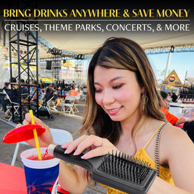 GoPong 8oz per flask capacity ideal for concerts and cruises.