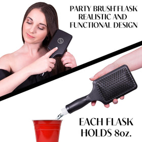 GoPong hidden-flask brush design for discreet sipping on the go.
