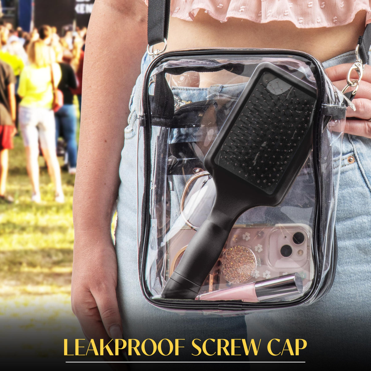 GoPong leak-proof twist caps prevent spills during travel.