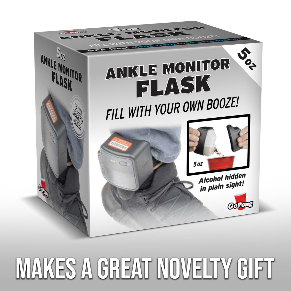 GoPong gag gift shines at bachelor parties, costumes, and party punishments.