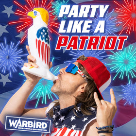 GoPong Warbird beak shotgun feature helps shotgun a cold beer quickly.