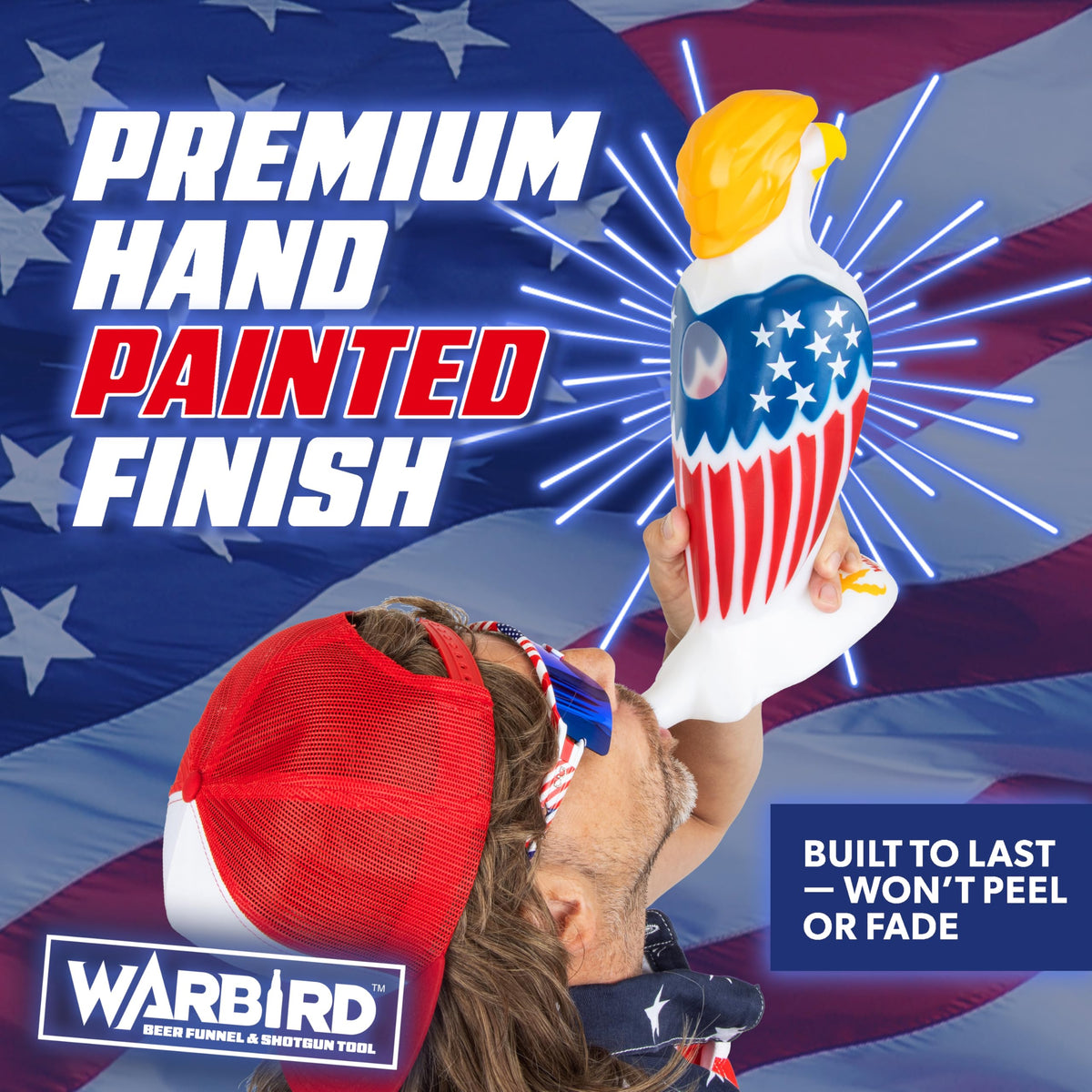 GoPong Warbird BPA-free HDPE construction ensures safe, sturdy party use.