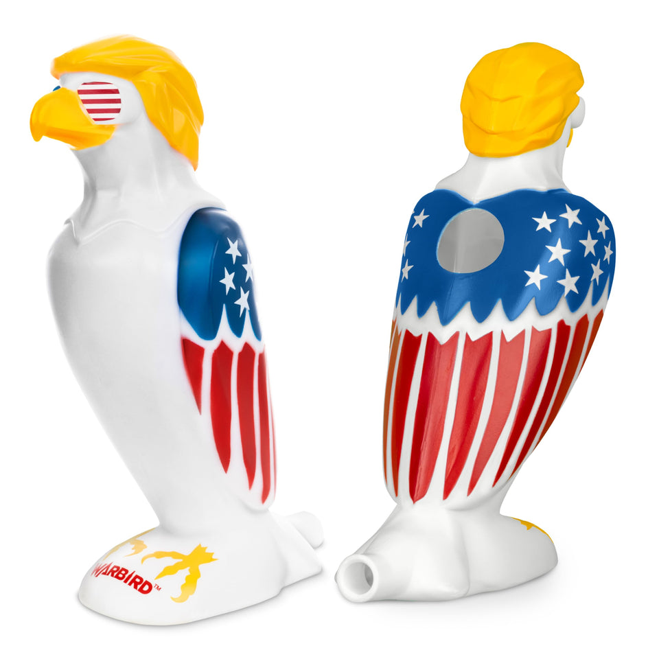 GoPong Warbird eagle beer bong funnel with bold eagle design for party-ready pours.