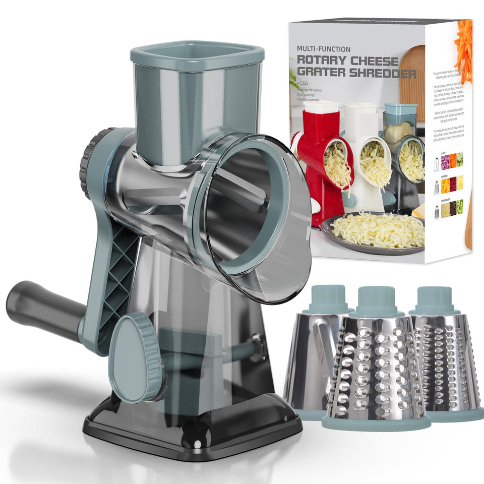 GORCI cheese grater with coarse blade for quick shredding on salads