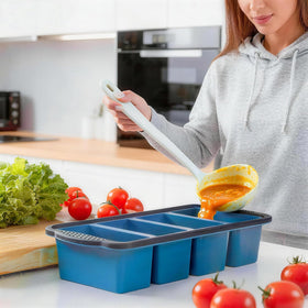 GORCI dishwasher-safe silicone tray and lid for easy cleaning