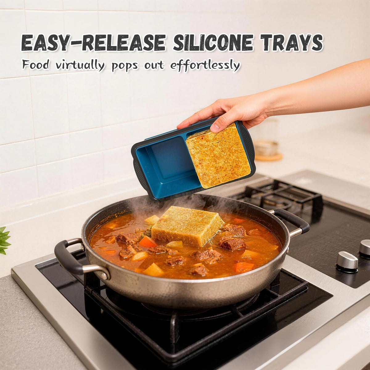 GORCI half-cup portion tray ideal for small soups and sauces