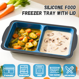 Close-up of GORCI leak-proof lid on silicone tray