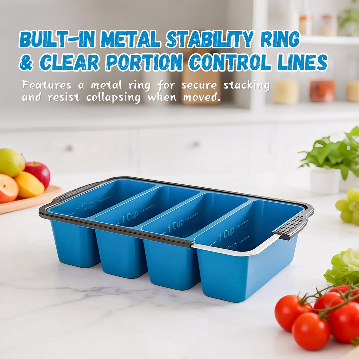 GORCI one-cup portion tray for convenient meal prep and freezing