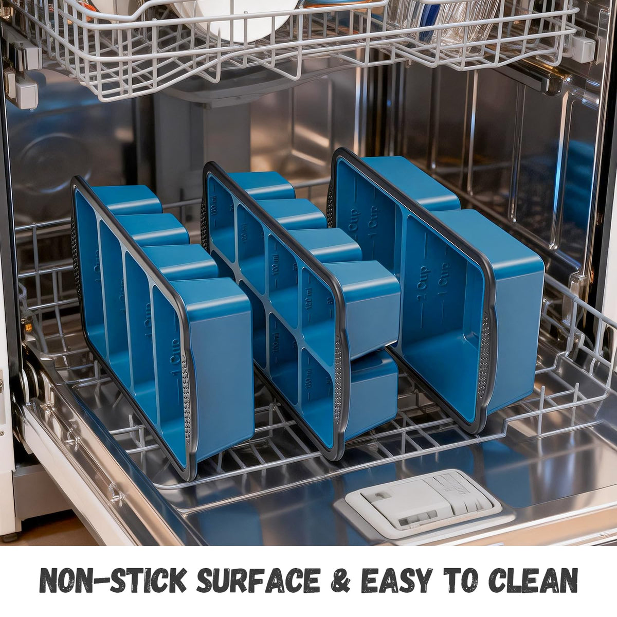GORCI stackable design saves freezer space and simplifies storage