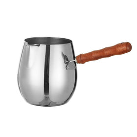 GORDON SELECTION Turkish Coffee Pot with wooden handle for cool-touch safety and precise pouring