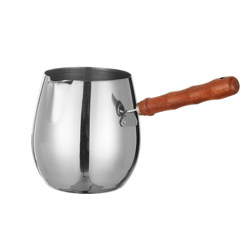 GORDON SELECTION Turkish Coffee Pot with wooden handle for cool-touch safety and precise pouring