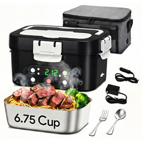 Gorgeous cordless lunch box front view for on-the-go meals.