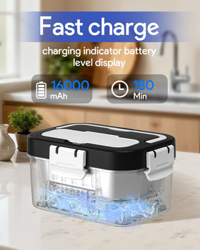 Gorgeous lunch box parts that are dishwasher safe for easy cleanup.