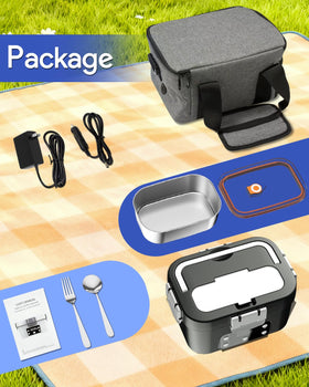 Gorgeous lunch box includes accessories for a complete meal solution.