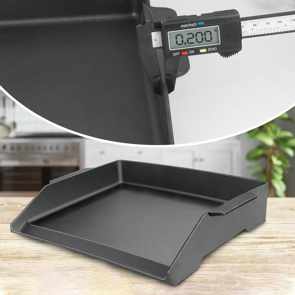 GORGERILA stove-top griddle fits gas, charcoal, and electric grills