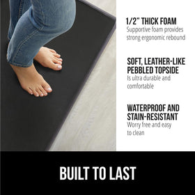 GORILLA GRIP two-pack kitchen mats 17x48 offering extended standing comfort at a desk