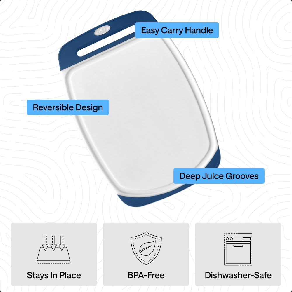 Gorilla Grip dishwasher-safe surface for easy cleanup after cooking.