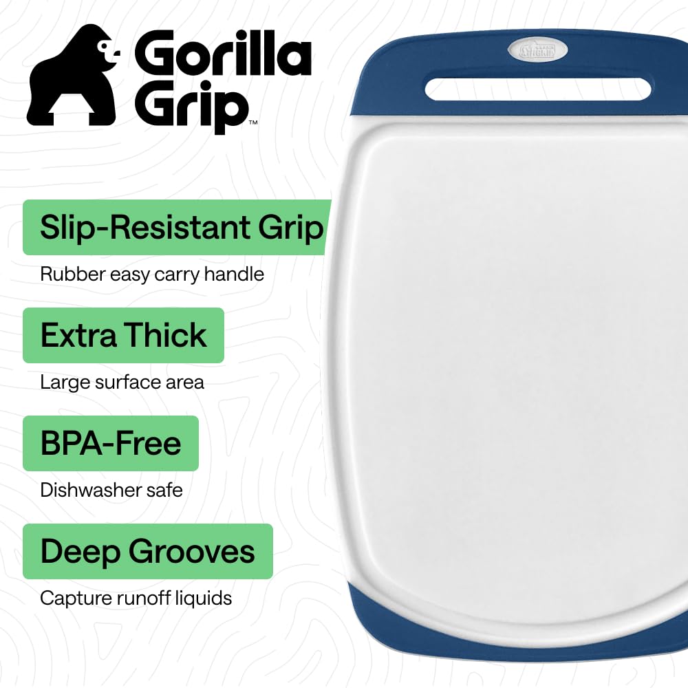 Gorilla Grip largest board, 16-11-2 inch, ideal for heavy chopping.