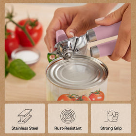 GORILLA GRIP built-in bottle opener for quick beverage access.