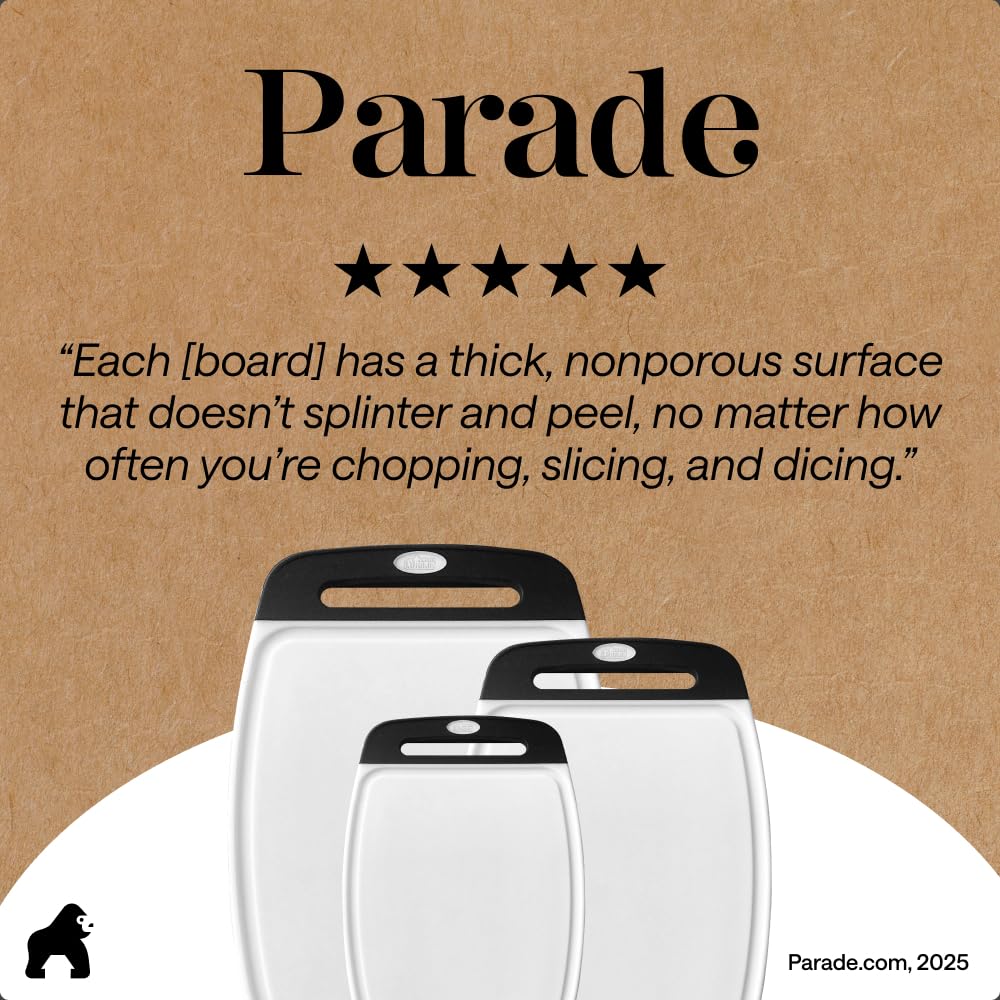 GORILLA GRIP boards double as chic charcuterie surfaces.