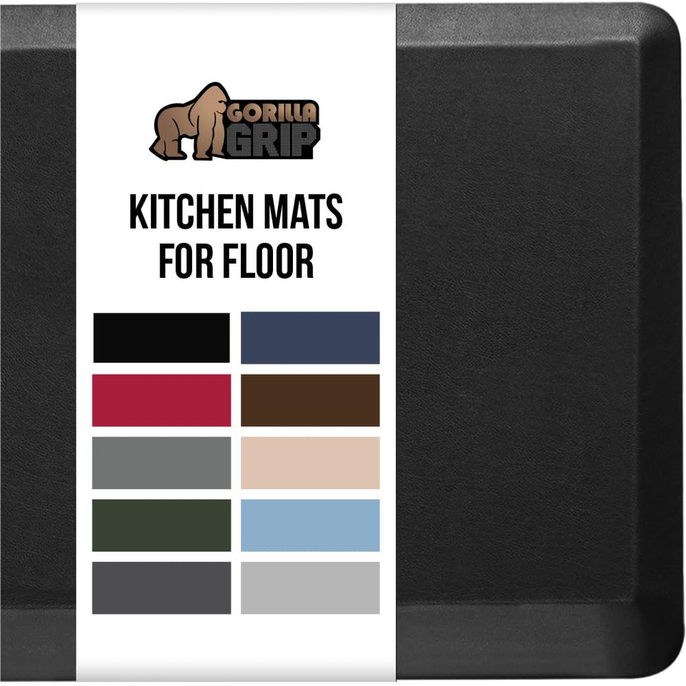 GORILLA GRIP comfortable cushioned mat top close-up showing thick foam for day-long comfort.