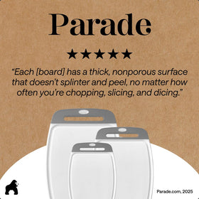 GORILLA GRIP cutting board doubles as chic charcuterie tray