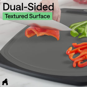 GORILLA GRIP large 16x11 board offers ample prep space for big tasks.