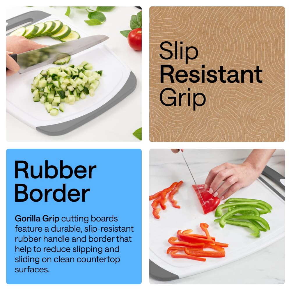 GORILLA GRIP medium board 13.8x9.6 balances durability and easy handling for everyday prep