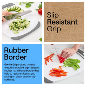 GORILLA GRIP medium board 13.8x9.6 balances durability and easy handling for everyday prep