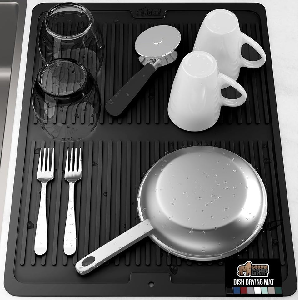 Gorilla Grip drying mat with ribbed surface aiding fast air drying