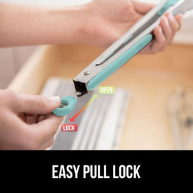 Gorilla Grip dishwasher-safe stainless steel for easy cleanup.