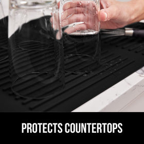 Gorilla Grip mat is dishwasher safe for easy cleaning