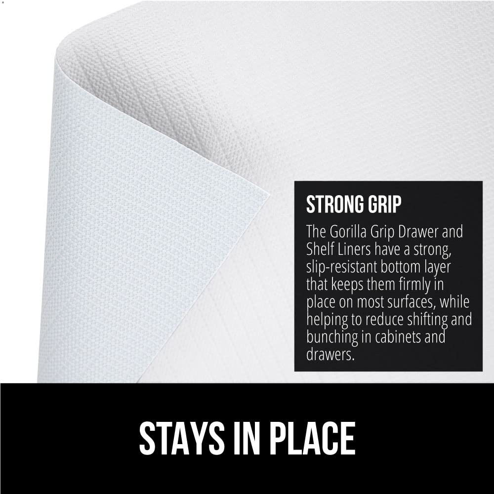 Gorilla Grip DripGuard BPA-free vinyl liner is durable and easy to clean